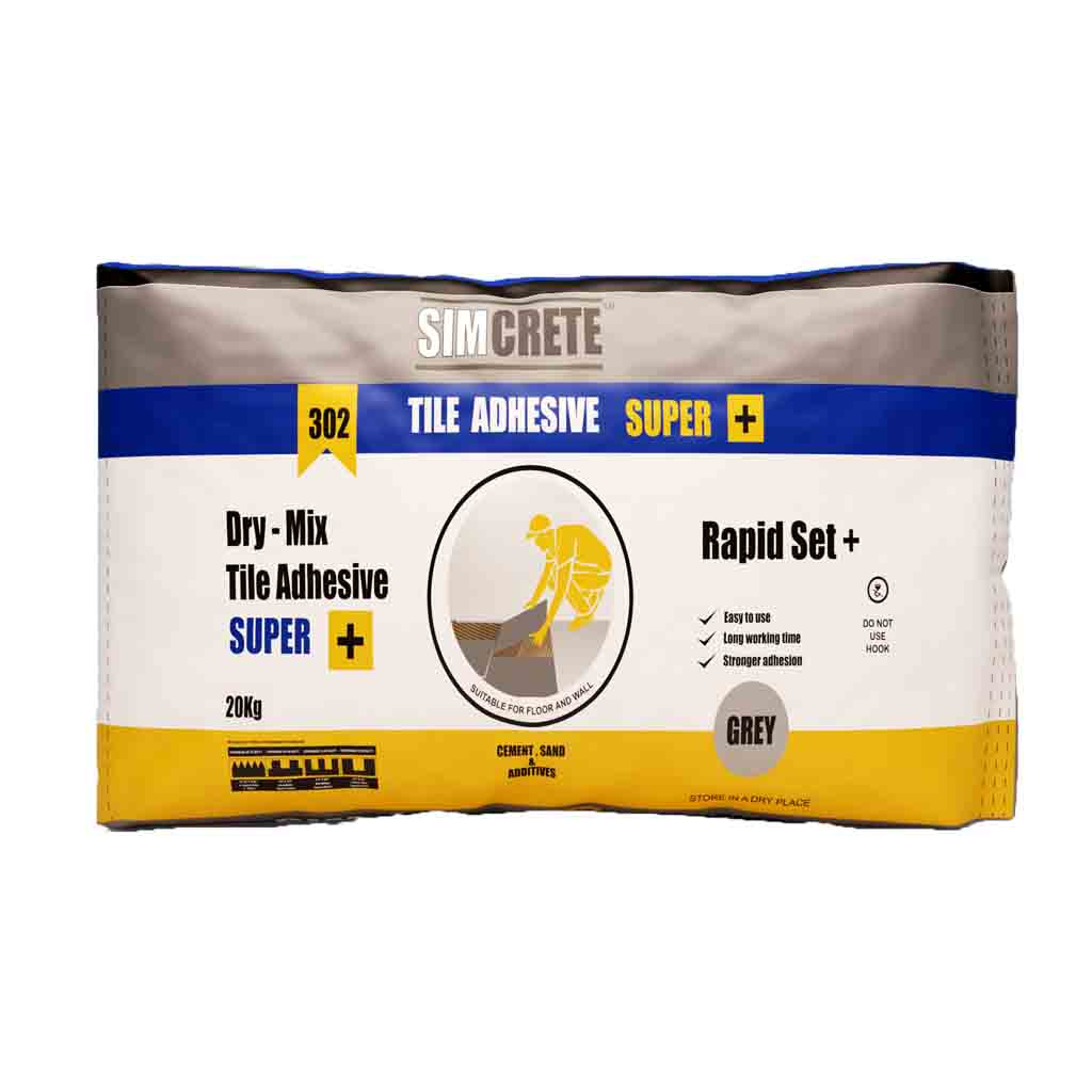 simcrete super plus tile adhesive for heavy duty tiles and stone slabs